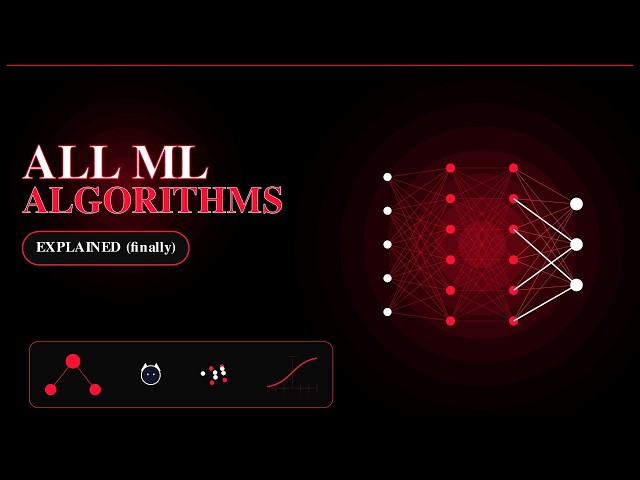 All Machine Learning algorithms explained in 17 mi