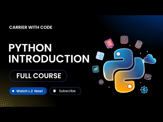 L2: 🐍 Introduction to Python | What is Python? | History, Features, Applications & First Program