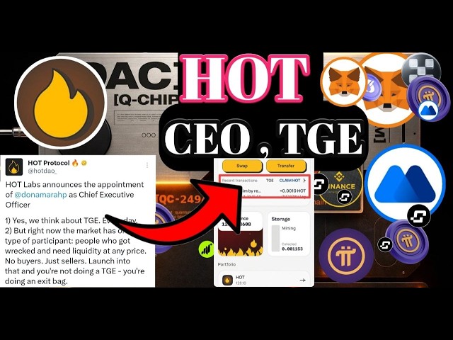 Hot TGE Update। Hot TGE Announcement  Update । Hot Supply Update । Hot Protocol Exchange Update ।
