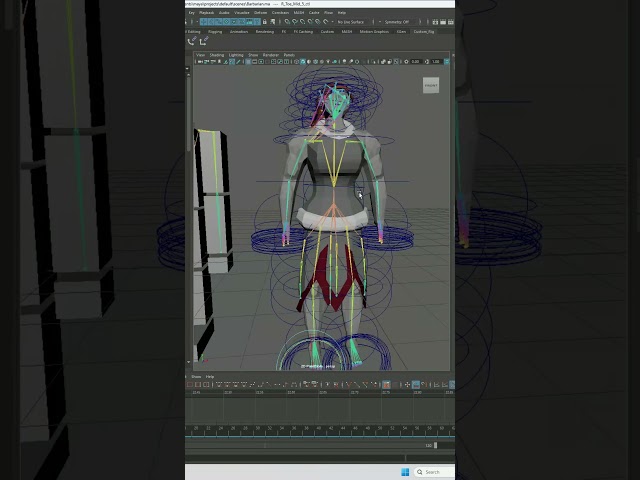 Setting up Controllers for the Barbarian Rig #3danimation #3dmodeling #rigging #maya #python