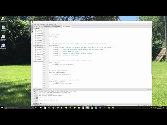 Breaking a program into logical steps