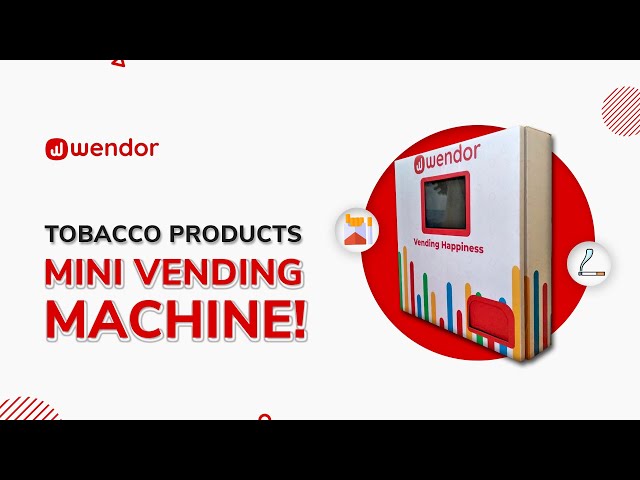 Cigarette and Tobacco products vending with one click  | Mini vending machine in India [Wendor]