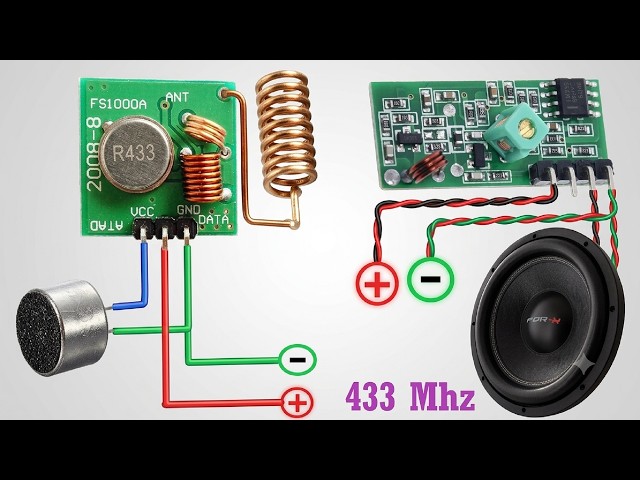Build Your Own 433MHz Walkie-Talkie with RF Modules