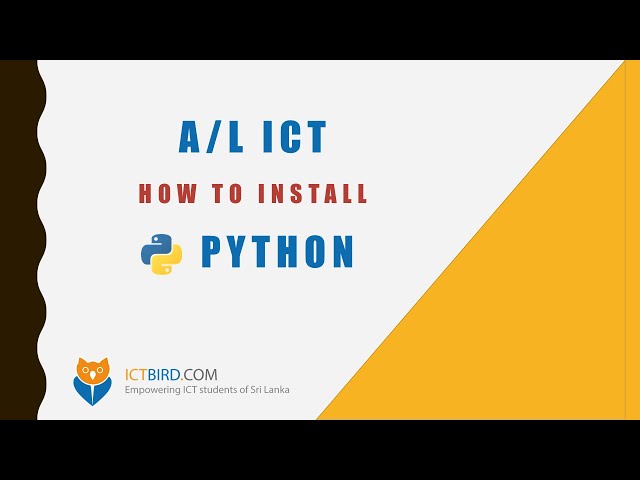 Python Sinhala Tutorial - 1 - Installing Python