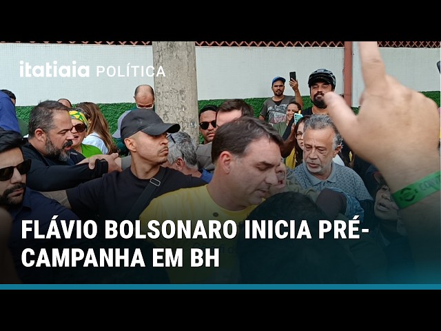 Flávio Bolsonaro kicks off pre-campaign in Belo Horizonte with a series of events in the capital.