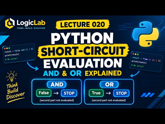 Python Short-Circuit Evaluation Explained | and & or in Python