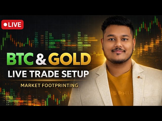 Bitcoin Price Action & Gold Live | Master Market Footprinting Today | 25 August 2026
