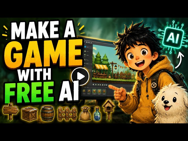 Create an Entire 2D Game with AI - Characters, Assets, Animation & Parallax (FREE)  #AIAnimation