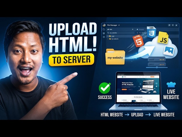 How to Upload HTML Website to a Server | html website upload tutorial