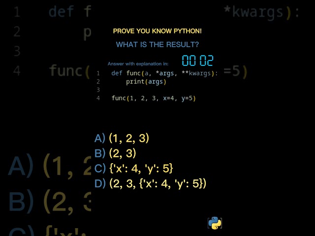 Python coding quiz to ace your interview!!