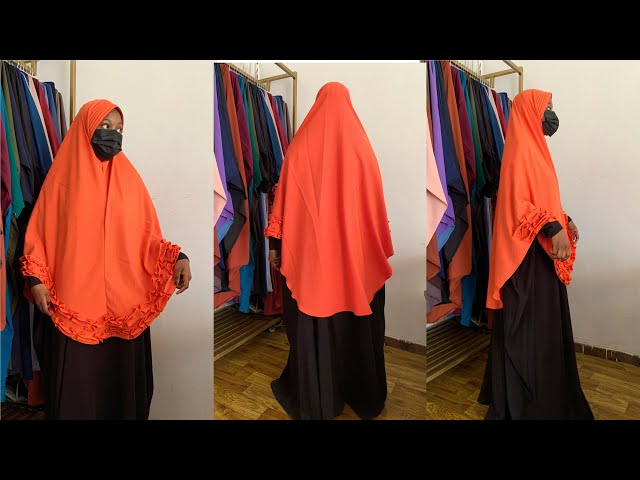 How to cut and sew a readymade hijab in 5 minutes