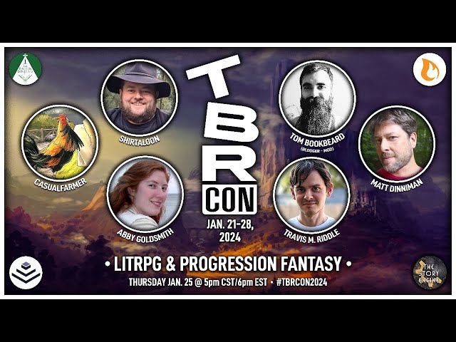 TBRCon2024 Panel 16 | LitRPG & Progression Fantasy with Shirtaloon, Casualfarmer & More