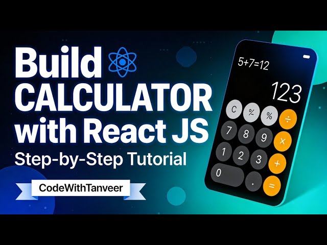 Build a Calculator in React JS – Beginner Tutorial (2024) ⚛️