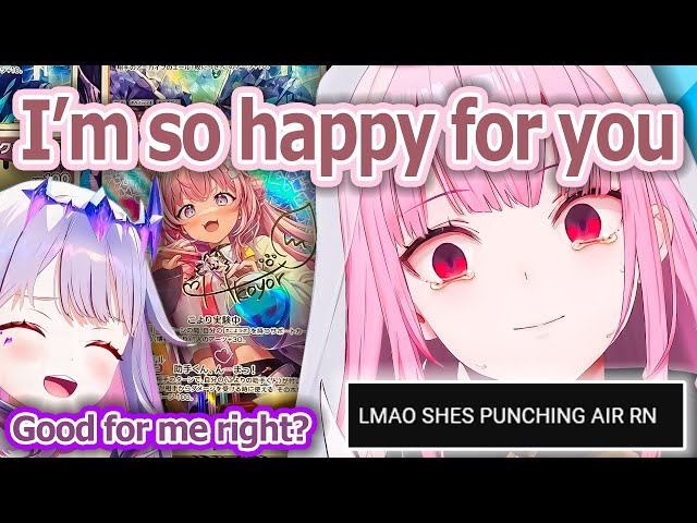 Biboo Flexes Her $1000 SIGNED Koyori Card and Calli Tries Not to Lose It【Hololive】