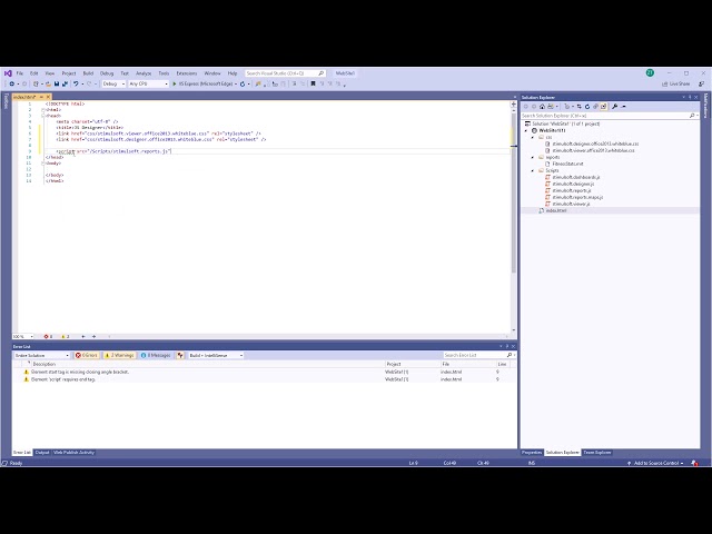 JS Dashboard: First Run of Report and Dashboard Designer [Shot on v2019]