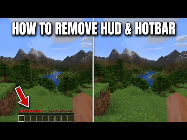 How To Toggle HUD And Crosshair in Minecraft Java