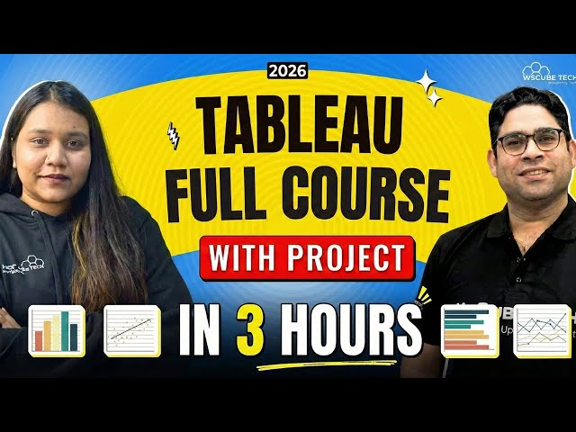 Tableau Full Course with Project – Master Data Visualization in 3 Hours (Beginner Level) – 2026
