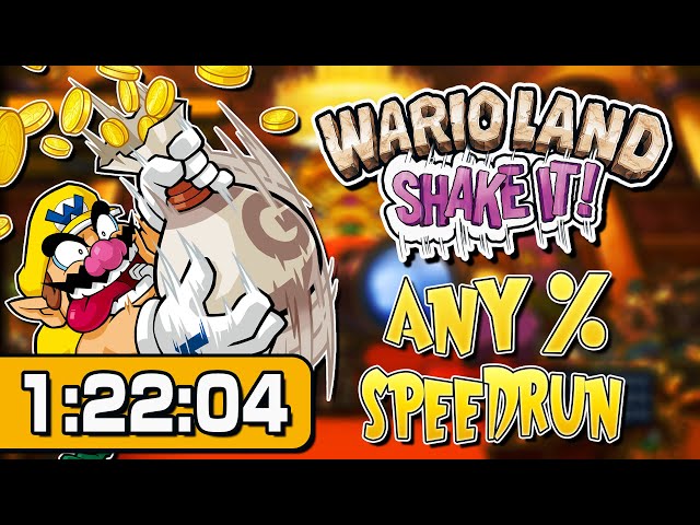 Wario Land: Shake It! - Any% Speed Run World Record - 1:22:04