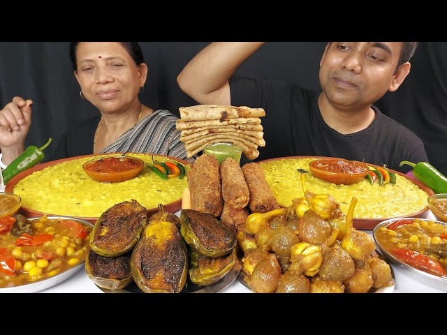 YUMMY TOMATO RECIPE AND VEG FOOD EATING WITH MY MOTHER MUKBANG