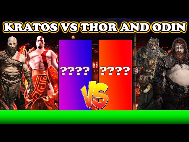 Kratos vs Thor and Odin - Power Levels! God Of War Ragnarok!