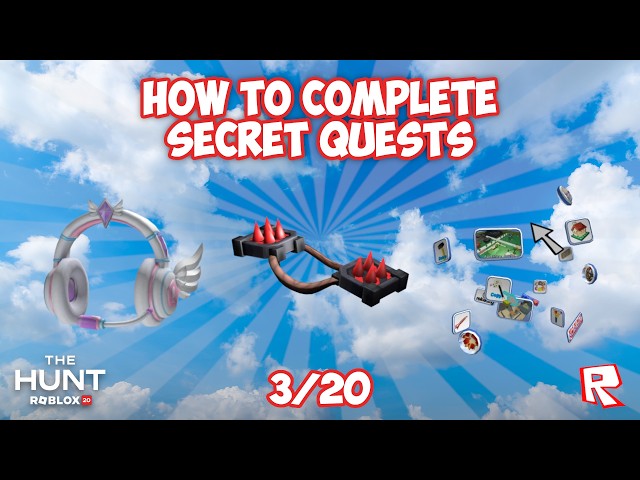 [EVENT] Cómo obtener TODAS LAS 3 INSIGNIAS SECRETAS en The Hunt: Roblox 20 | 1er Lote 20/3