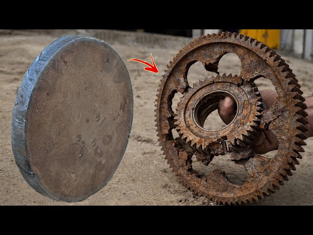Revolting Process // A Dead Truck Engine Timing Gear Revived With Most Satisfying Mechanical Repair