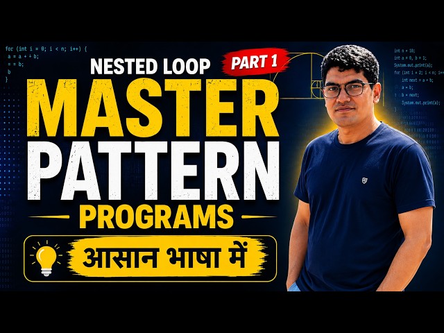 Nested Loop in Java | Master Pattern Programs – Part 1 | Easy Logic | ICSE Java & Beginners