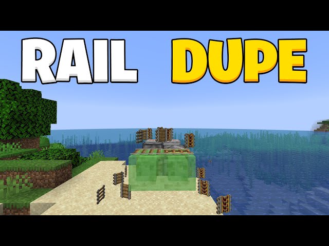 Minecraft Rail Dupe Glitch Duplicate Rails Easily! (1.21+ Java Tutorial)