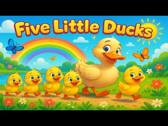 five little ducks | super simple counting song for kindergarten