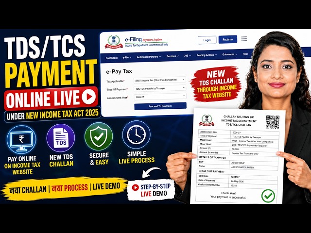 Pay online TDS/TCS | How to pay TDS Online 2026-27 | TDS Codes 2026-27