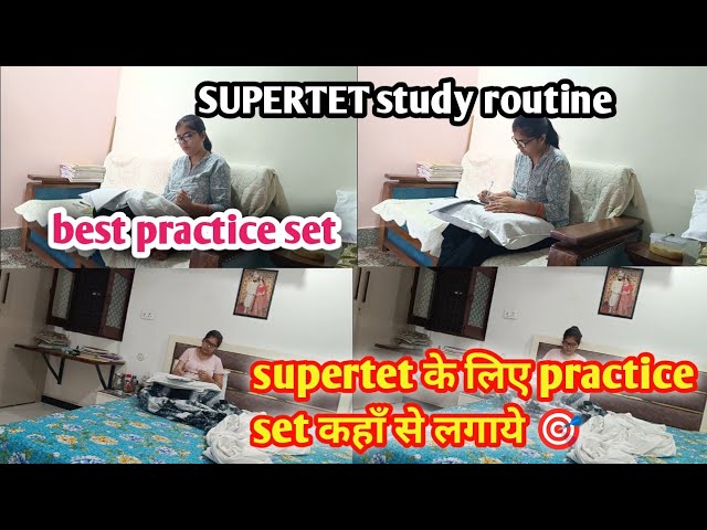 Supertet preparation vlog || Where I practice from🎯 #studymotivation #studywithme