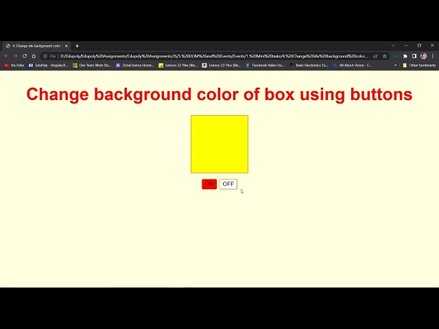 4  change div bg color