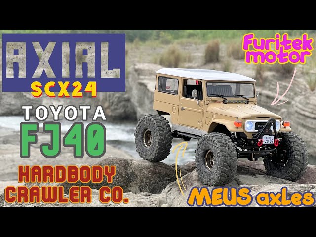 Crawl: SCX24 Toyota FJ40 - Furitek brushless motor, MEUS portal axles & Hardbody Crawler Co. body