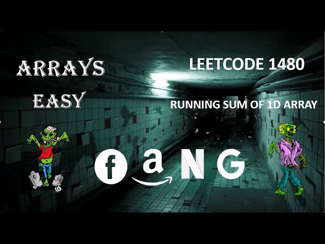 Running sum of 1D array | Leetcode 1480 | zero to FAANG DSA Bootcamp