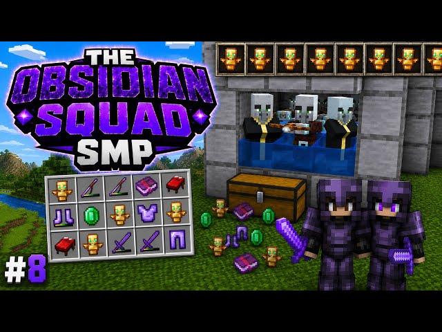 I Built the BEST Raid Farm 🔥 in Minecraft! | The Obsidian Squad SMP #8 🚀