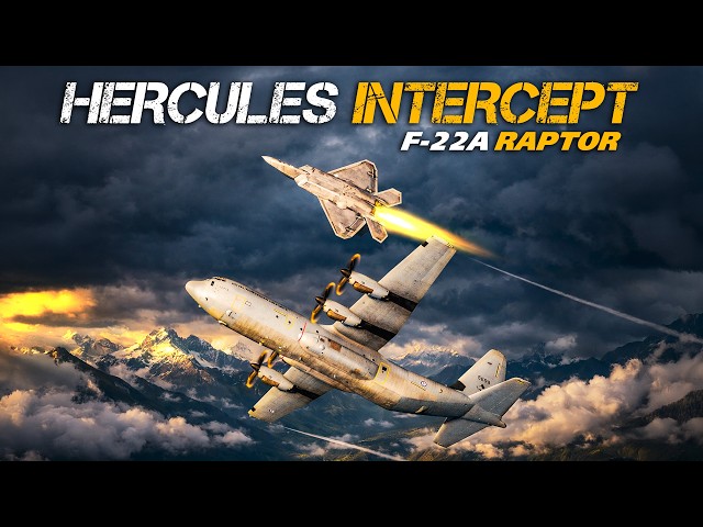 International Incident | F-22 Raptor Rescues C-130 Hercules | Digital Combat Simulator | DCS |