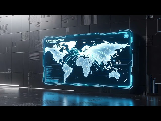 Futuristic World Map HUD Seamless Loop 4K No Copyright