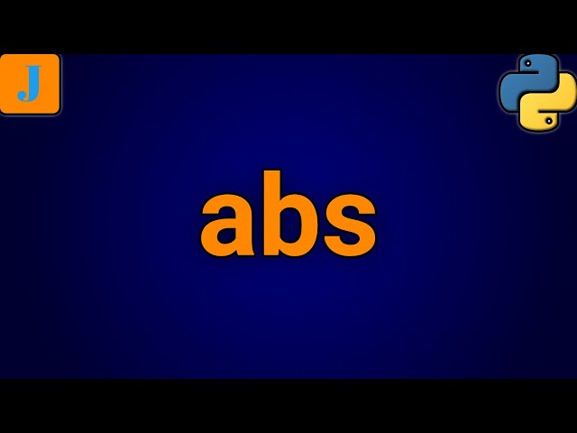 Python Absolute Value | Python abs() Function