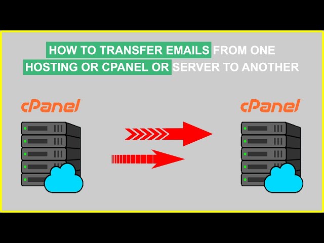 how to transfer emails from one hosting or server to another