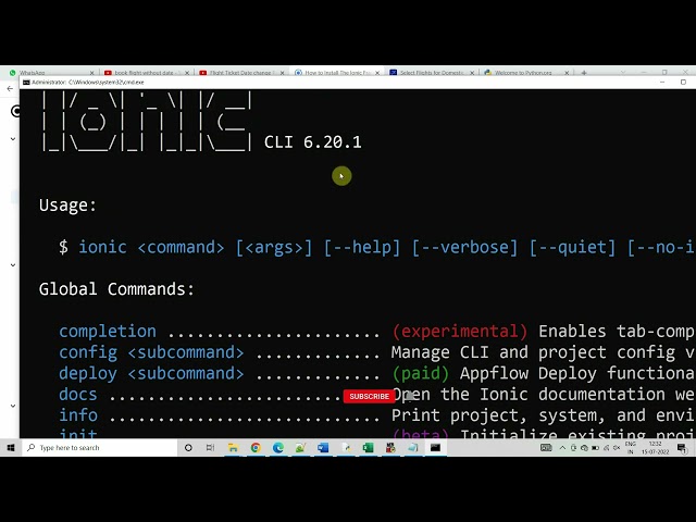 How to install IONIC | Latest version | Nodejs | npm