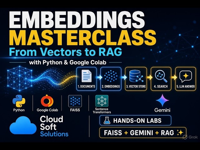 Embeddings Masterclass: From Vectors to RAG with Python & Google Colab