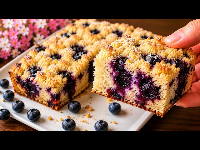 The Secret to the PERFECT Blueberry Cake! 🫐 Easy & Delicious!