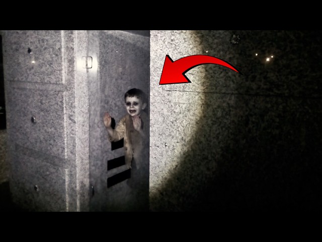 Spirit of a boy cries and bangs on the glass inside the tomb at a cemetery!