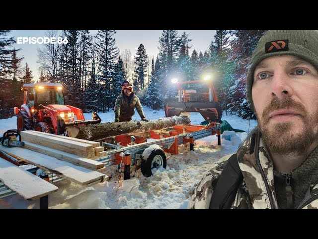 Sawmill, Sauna |EP86| Log Cabin Build on Off-Grid Homestead