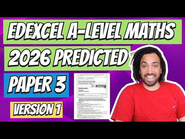 2026 Edexcel Maths A-Level | Predicted Practice Paper 3 Version 1 (Challenging!!)