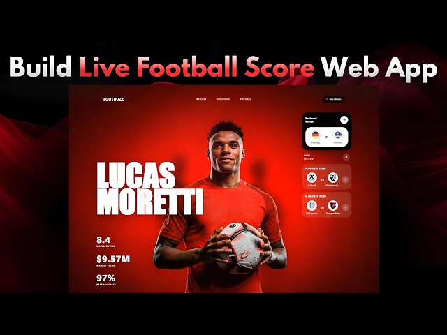 Built a Live Football Score Dashboard Using React & RapidAPI During FIFA World Cup 2026