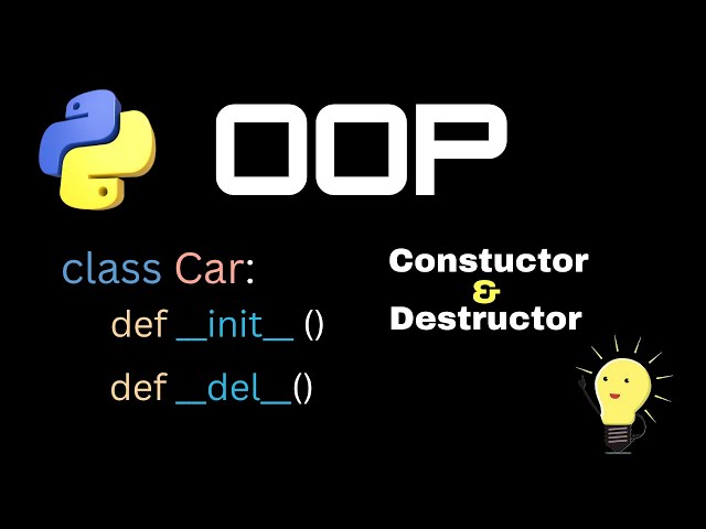 Constructor & Destructor in Python OOP – Explained for Beginners!
