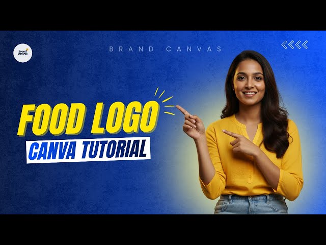 How to Design a Food Business Logo in Canva | Step-by-Step Beginner Tutorial
