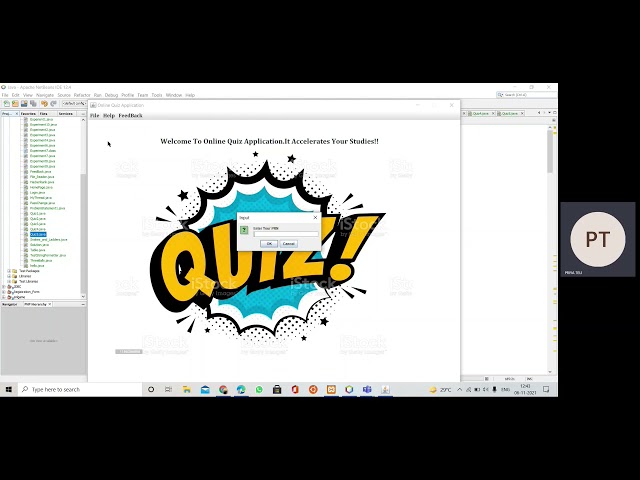 Quiz Application Using Java