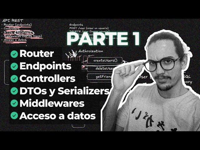 PIEZAS y CONCEPTOS para CONSTRUIR una API REST EXPLICADOS (Parte 1)